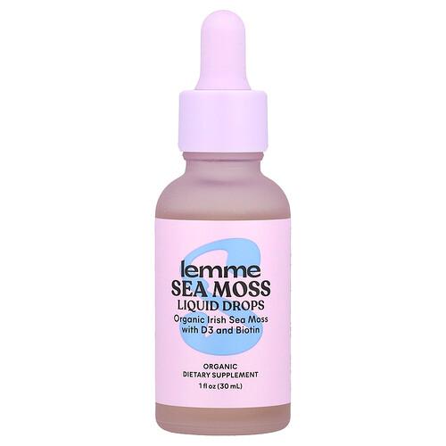 Lemme Organic Sea Moss Liquid Drops 1 Fl Oz 30 Ml