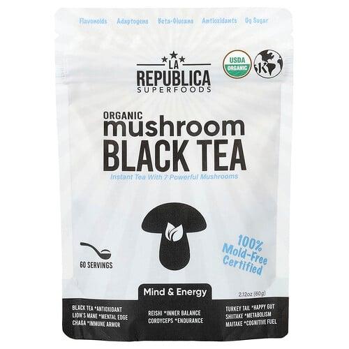 La Republica Organic Mushroom Black Tea 2 12 Oz 60 G