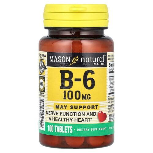Mason Natural Vitamin B6 100 Tablets