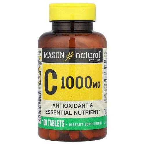 Mason Natural Vitamin C 1 000 Mg 100 Tablets
