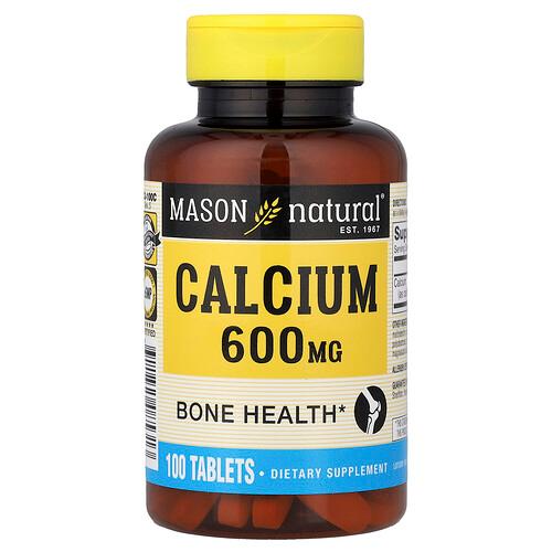 Mason Natural Calcium 600 Mg 100 Tablets