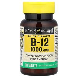 Mason Natural Quick Dissolve Vitamin B 12 1 000 Mcg 100 Tablets