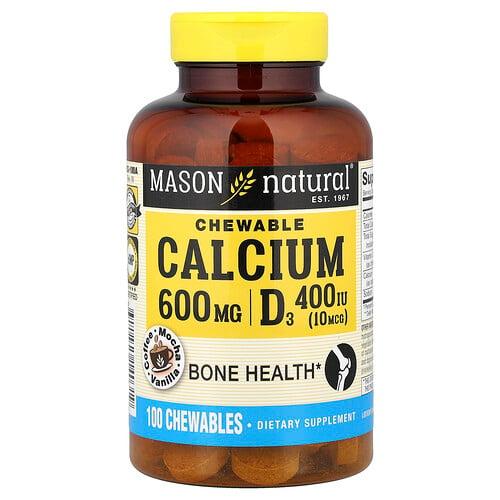 Mason Natural Chewable Calcium D3 Coffee Mocha Vanilla 100 Chewables product image