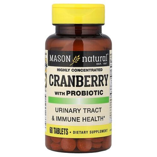 Mason Natural Highly Concentrated Cranberry With Probiotic 60 Tablets