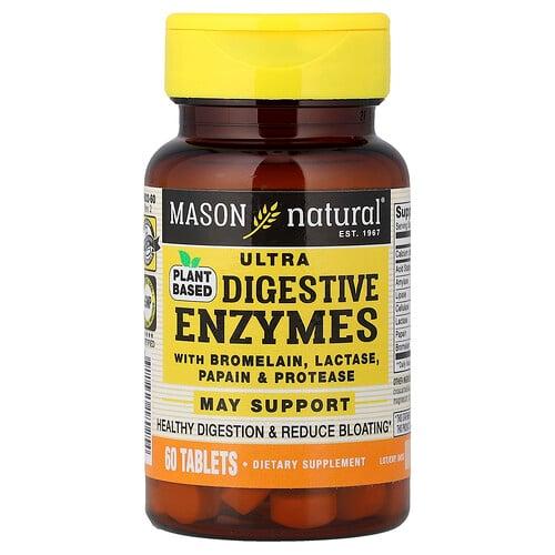 Mason Natural Plant Based Ultra Digestive Enzymes 60 Tablets
