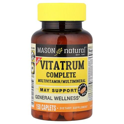Mason Natural Vitatrum Complete Multivitamin Multimineral 150 Capsules