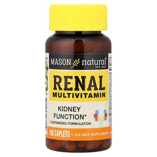 Mason Natural Renal Multivitamin 100 Caplets