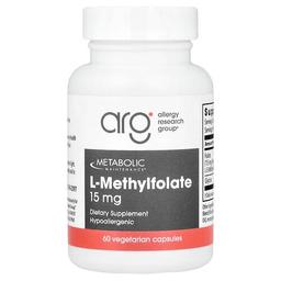 Metabolic Maintenance L Methylfolate 15 Mg 60 Vegetarian Capsules