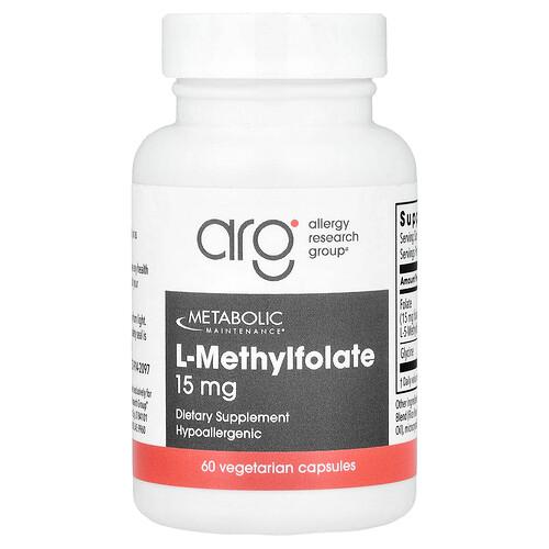 Metabolic Maintenance L Methylfolate 15 Mg 60 Vegetarian Capsules product image