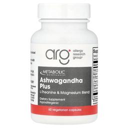 Metabolic Maintenance Ashwagandha Plus L Theanine Magnesium Blend 60 Vegetarian Capsules
