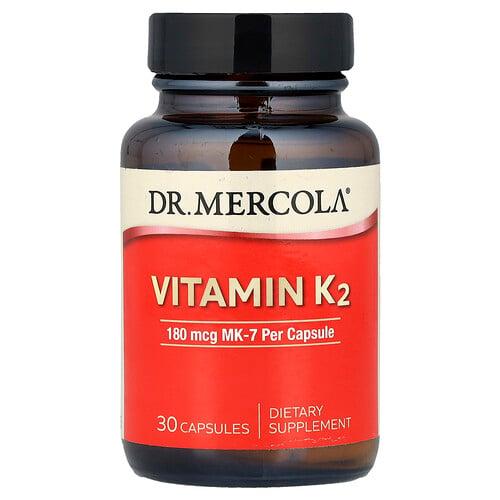Dr Mercola Vitamin K2 180 Mcg 30 Capsules product image