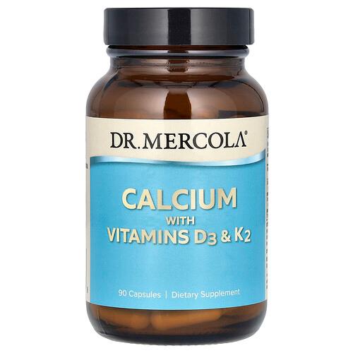 Dr Mercola Calcium With Vitamins D3 K2 90 Capsules product image