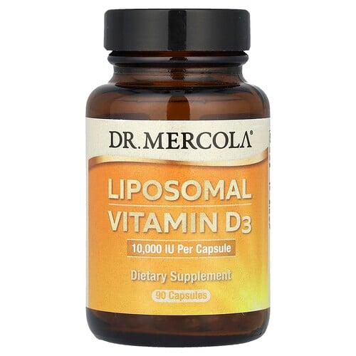 Dr Mercola Liposomal Vitamin D3 250 Mcg 10 000 Iu 90 Capsules