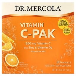 Dr Mercola Vitamin C Pak Natural Orange 30 Packets 0 17 Oz 4 93 G Each