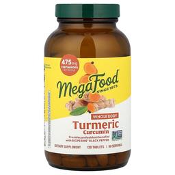 Megafood Turmeric Curcumin Whole Body 120 Tablets