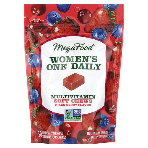 Megafood Women S One Daily Multivitamin Mixed Berry 30 Individually Wrapped Soft Chews