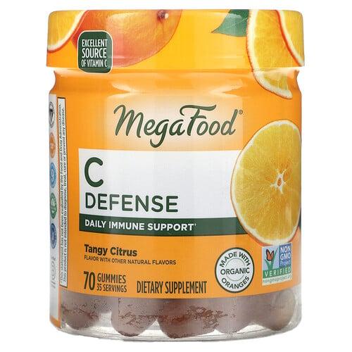 Megafood C Defense Tangy Citrus 70 Gummies