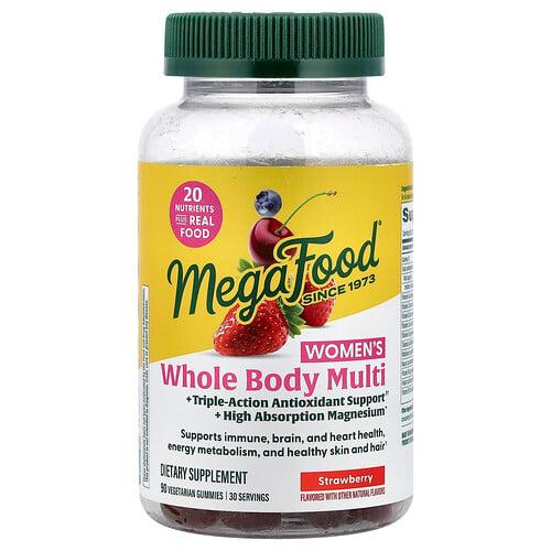 Megafood Women S Whole Body Multi Gummy Strawberry 90 Vegetarian Gummies