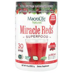Macrolife Naturals Miracle Reds Superfood Goji Pomegranate Acai Mangosteen 10 Oz 283 5 G