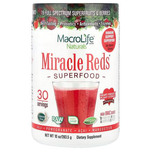 Macrolife Naturals Miracle Reds Superfood Goji Pomegranate Acai Mangosteen 10 Oz 283 5 G