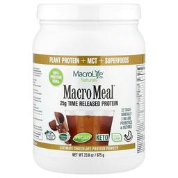 Macrolife Naturals Macro Meal Ultimate Protein Powder Chocolate 23 8 Oz 675 G