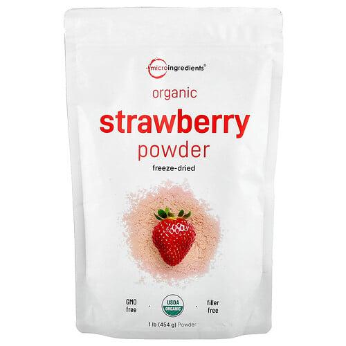 Micro Ingredients Organic Strawberry Powder 1 Lb 454 G