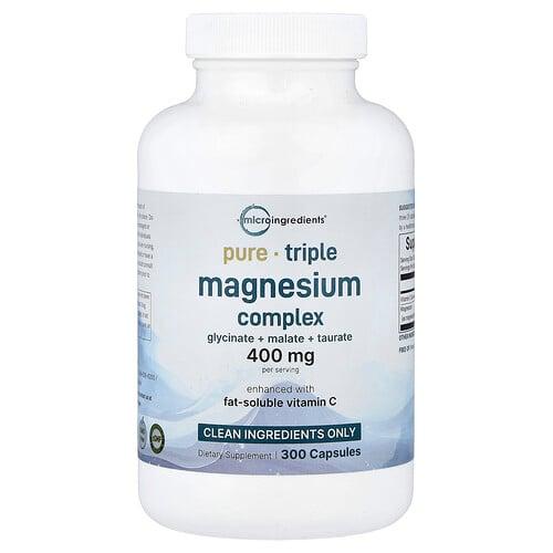 Micro Ingredients Triple Magnesium Complex 300 Capsules 133 Mg Per Capsule