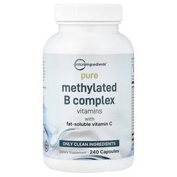 Micro Ingredients Pure Methylated B Complex Vitamins With Vitamin C 240 Capsules