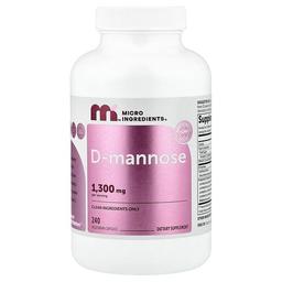 Micro Ingredients D Mannose 240 Vegetarian Capsules