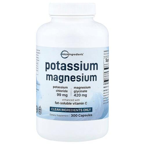 Micro Ingredients Potassium Magnesium 300 Capsules