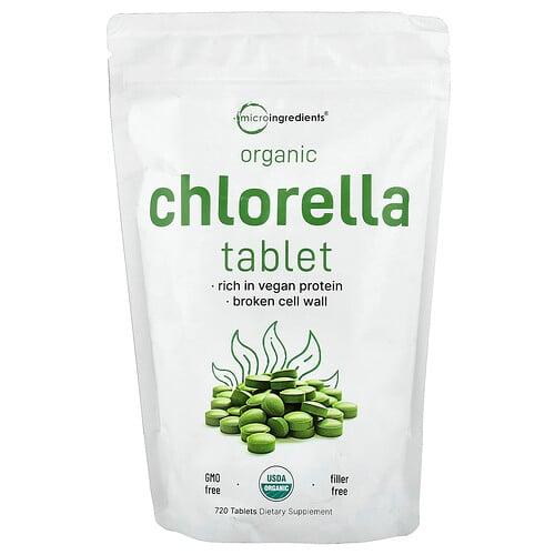 Micro Ingredients Organic Chlorella Tablet 720 Tablets 0 5 G Per Tablet