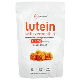 Micro Ingredients Lutein With Zeaxanthin 240 Softgels