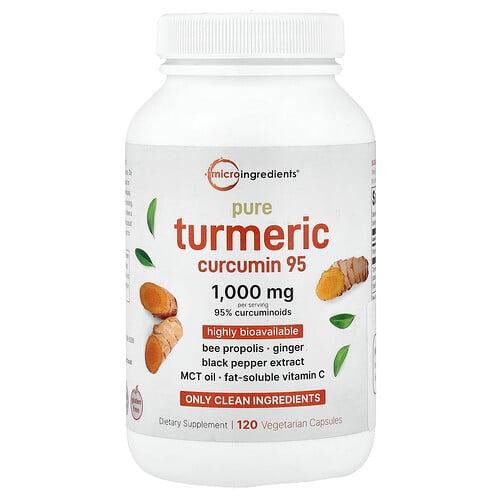 Micro Ingredients Pure Turmeric Curcumin 95 120 Vegetarian Capsules