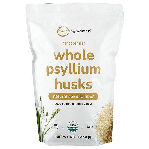 Micro Ingredients Organic Whole Psyllium Husks 3 Lb 1 360 G