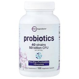 Micro Ingredients Probiotics 120 Vegetarian Capsules