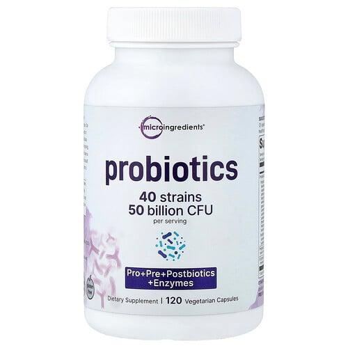 Micro Ingredients Probiotics 120 Vegetarian Capsules