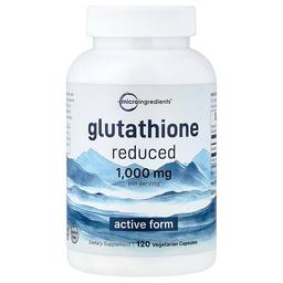 Micro Ingredients Glutathione Reduced 120 Vegetarian Capsules 500 Mg Per Capsule