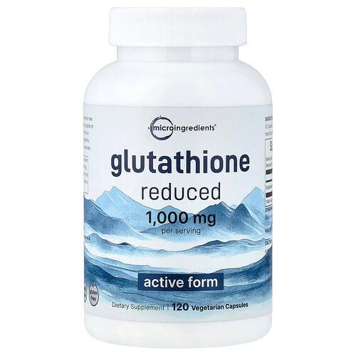 Micro Ingredients Glutathione Reduced 120 Vegetarian Capsules 500 Mg Per Capsule
