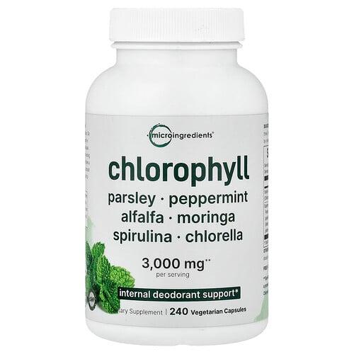 Micro Ingredients Chlorophyll 240 Vegetarian Capsules