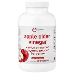 Micro Ingredients Apple Cider Vinegar With The Mother 300 Capsules