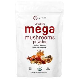 Micro Ingredients Organic Mega Mushrooms Powder 5 Oz 141 G