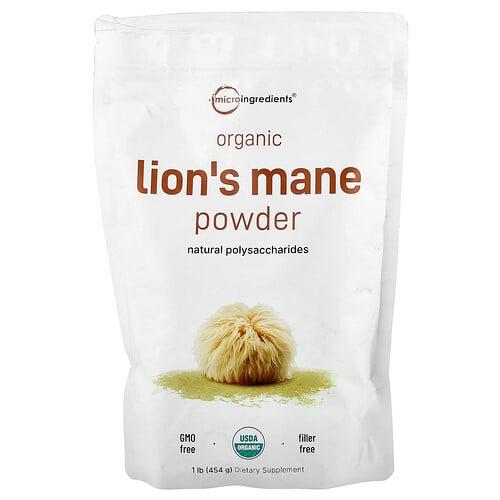 Micro Ingredients Organic Lion S Mane Powder 1 Lb 454 G