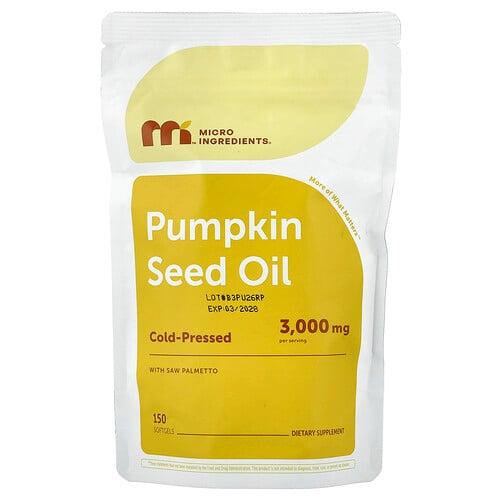 Micro Ingredients Pumpkin Seed Oil With Saw Palmetto 150 Softgels product image