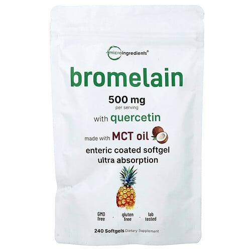 Micro Ingredients Bromelain With Quercetin 240 Softgels