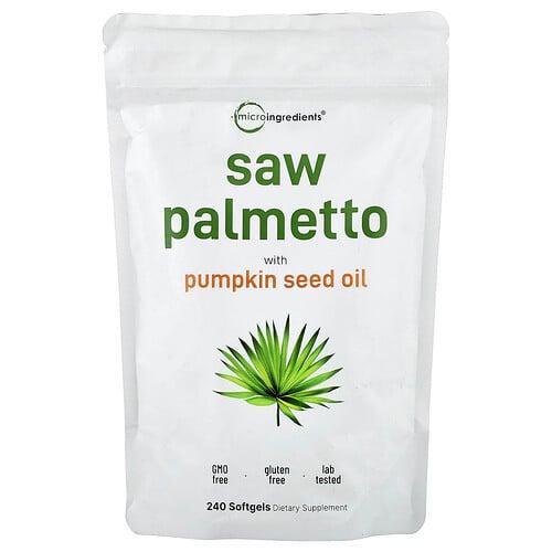 Micro Ingredients Saw Palmetto With Pumpkin Seed Oil 240 Softgels product image