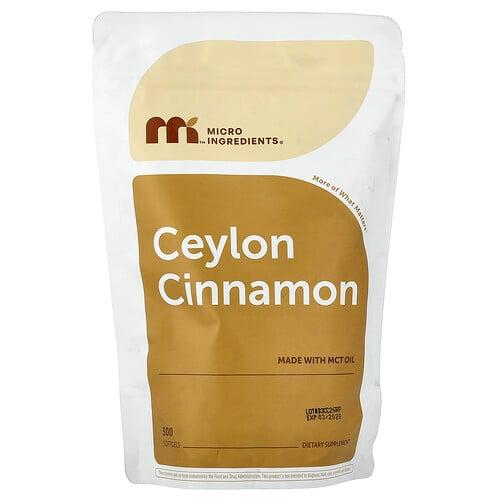 Micro Ingredients Ceylon Cinnamon 300 Softgels 200 Mg Per Softgel