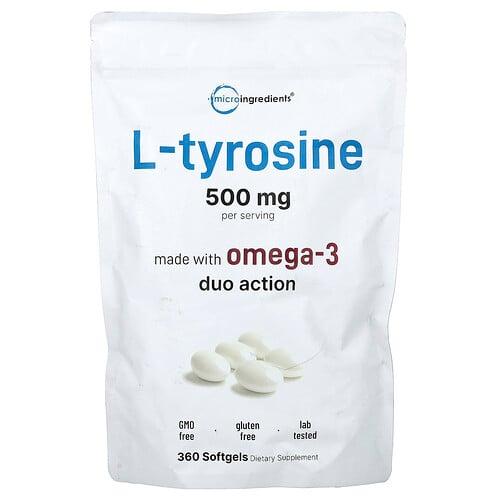 Micro Ingredients L Tyrosine 360 Softgels