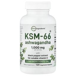 Micro Ingredients Ksm 66 Ashwagandha 120 Vegetarian Capsules