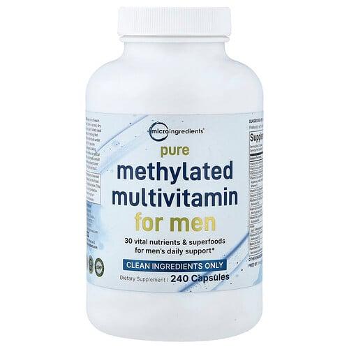 Micro Ingredients Pure Methylated Multivitamin For Men 240 Capsules