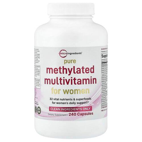 Micro Ingredients Pure Methylated Multivitamin For Women 240 Capsules product image